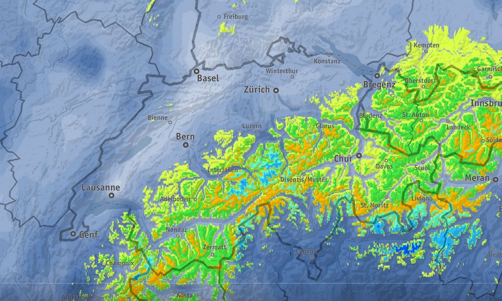 Sneeuwval - Zwitserland.